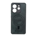قاب Wireless طرح مگ سیف محافظ لنز برجسته Xiaomi Redmi Note 14 4G - سبز تیره