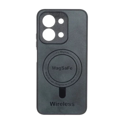 قاب Wireless طرح مگ سیف محافظ لنز برجسته Xiaomi Redmi 15C / Poco C85 - سبز تیره