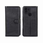 کیف موبایل چرمی مگنتی محافظ لنزدار Xiaomi Redmi A1 Plus / Redmi A2 Plus - مشکی