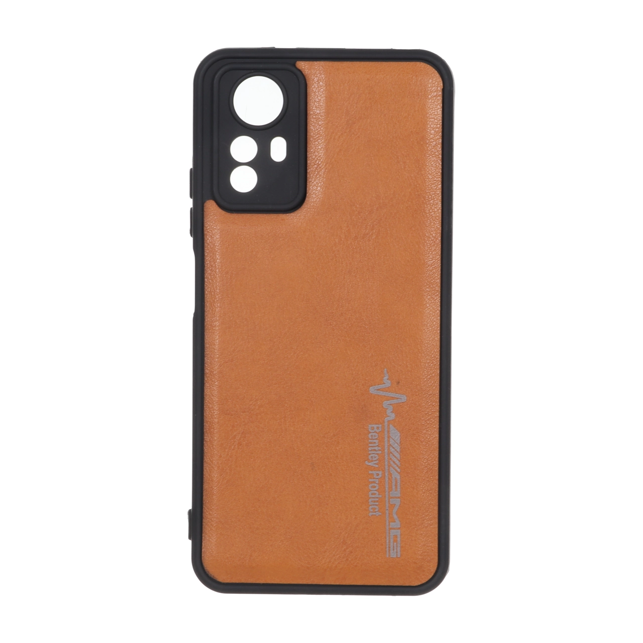 4580422 قاب طرح چرم AMG محافظ لنزدار Xiaomi Redmi Note 12S - عسلی - تصویر 1