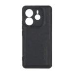 قاب طرح چرم AMG محافظ لنزدار Xiaomi Redmi Note 14 4G - مشکی