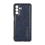 قاب طرح چرم AMG محافظ لنزدار Samsung Galaxy A13 5G / A04s / M13 4G / M23 / F13 - سرمه ای