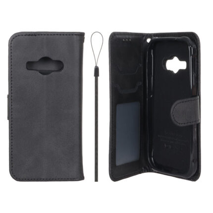 کیف موبایل مگنتی درجه یک داخل خز MNC Plus مدل Samsung Galaxy J1 Ace / J110 - مشکی