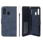 کیف موبایل مگنتی درجه یک داخل خز MNC Plus مدل Samsung Galaxy A40 - سرمه ای