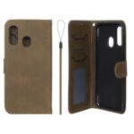 کیف موبایل مگنتی درجه یک داخل خز MNC Plus مدل Samsung Galaxy A40 - سبز زیتونی