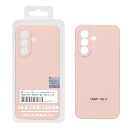 قاب سیلیکونی پاک کنی اورجینال Master Quality مدل Samsung Galaxy A57 - کرم نارنجی (پک دار)