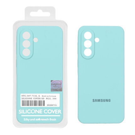 قاب سیلیکونی پاک کنی اورجینال Master Quality مدل Samsung Galaxy A57 - سبز آبی (پک دار)