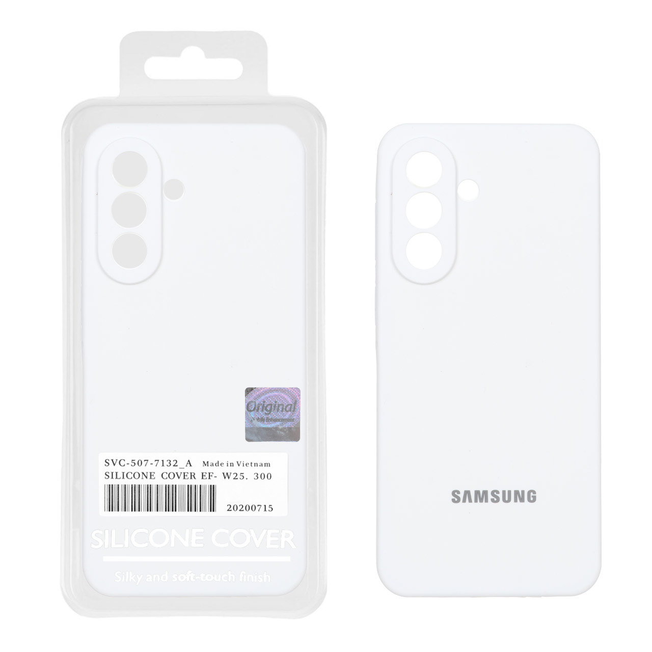 4581574 قاب سیلیکونی پاک کنی اورجینال Master Quality مدل Samsung Galaxy A57 - سفید (پک دار) - تصویر 1