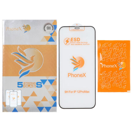 محافظ صفحه نمایش شیشه ای ESD - Phonex مدل Apple iPhone 12 Pro Max (پک دار)