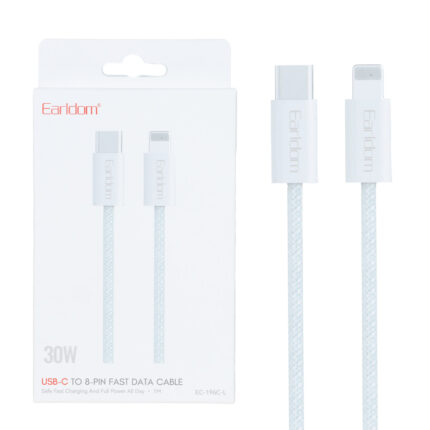 کابل شارژ PD و فست Earldom Type-C to Lightning مدل EC-196C-L 30W - سفید