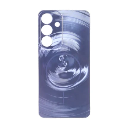 قاب لیزری Circle طرح مگ سیف محافظ لنزدار Samsung Galaxy S25 FE - آبی