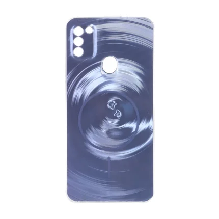 قاب لیزری Circle طرح مگ سیف محافظ لنزدار Samsung Galaxy A11 / M11 - آبی