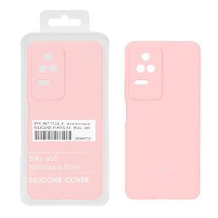 قاب سیلیکونی پاک کنی اورجینال درجه یک Xiaomi Poco F4 / K30S - صورتی (پک دار)