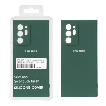 قاب نیو سیلیکون محافظ لنزدار RFF مدل Samsung Galaxy Note20 Ultra - سبز (پک دار)