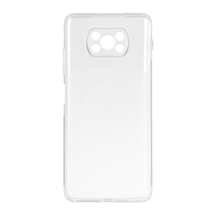 قاب ژله ای شفاف مستطیلی طرح مگ سیف Spark مدل Xiaomi Poco X3 / Poco X3 Pro / Poco X3 NFC