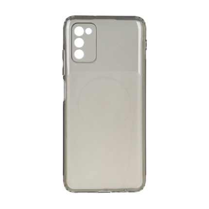 قاب ژله ای شفاف مستطیلی طرح مگ سیف Spark مدل Samsung Galaxy A03s / A02s - مشکی