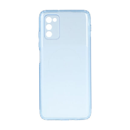 قاب ژله ای شفاف مستطیلی طرح مگ سیف Spark مدل Samsung Galaxy A03s / A02s - آبی