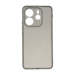 قاب ژله ای شفاف مستطیلی طرح مگ سیف Spark مدل Xiaomi Redmi Note 14 4G - مشکی