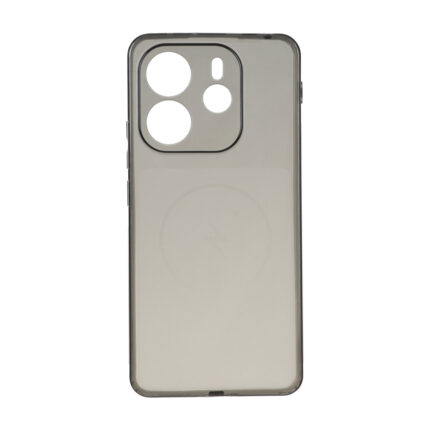 قاب ژله ای شفاف مستطیلی طرح مگ سیف Spark مدل Xiaomi Redmi Note 14 4G - مشکی