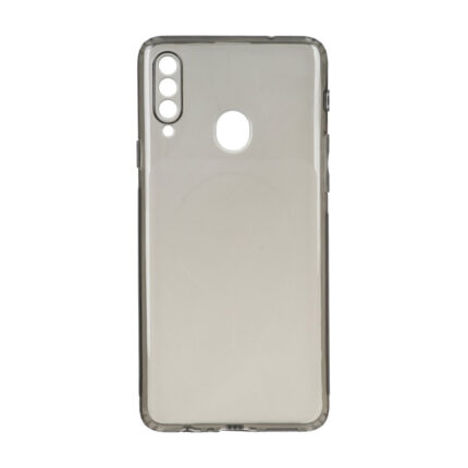 قاب ژله ای شفاف مستطیلی طرح مگ سیف Spark مدل Samsung Galaxy A20s - مشکی