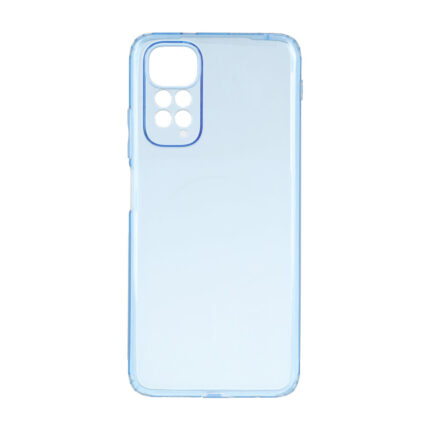 قاب ژله ای شفاف مستطیلی طرح مگ سیف Spark مدل Xiaomi Redmi Note 11 4G / Redmi Note 11S - آبی