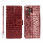 کیف موبایل مگنتی کروکو MNC مدل Samsung Galaxy S23 Ultra - زرشکی
