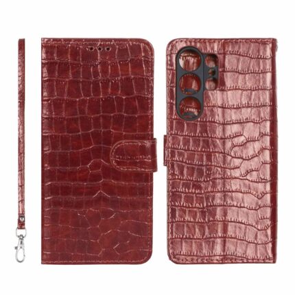 کیف موبایل مگنتی کروکو MNC مدل Samsung Galaxy S23 Ultra - زرشکی