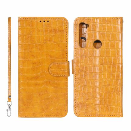 کیف موبایل مگنتی کروکو MNC مدل Xiaomi Redmi Note 8 - عسلی