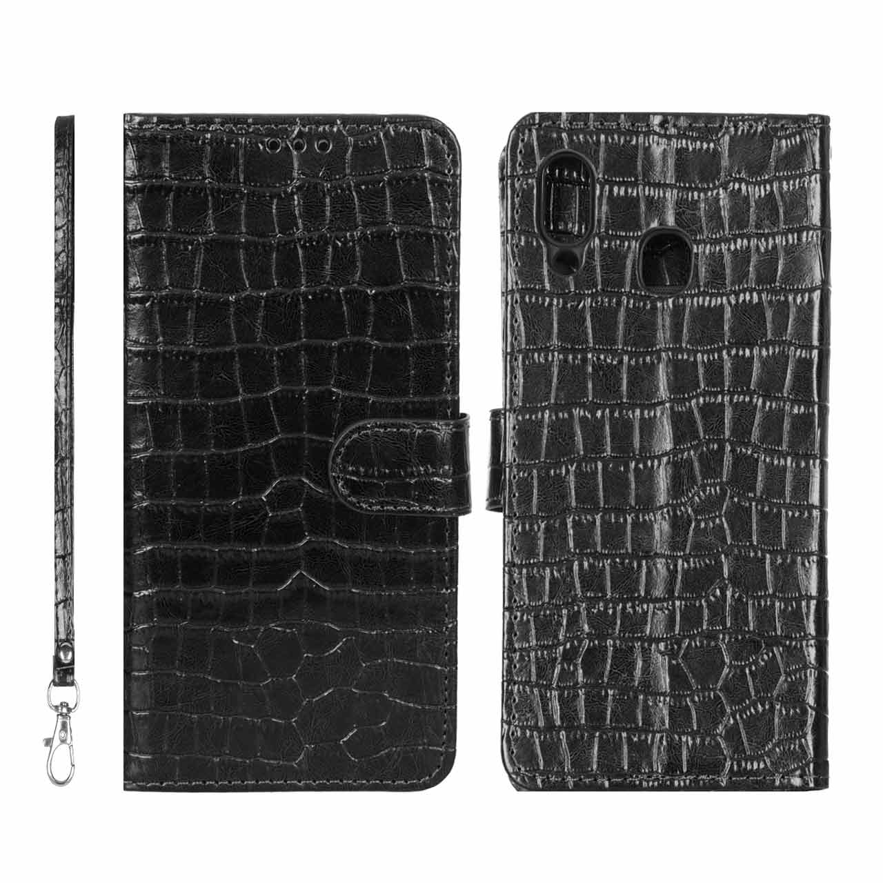 4586344 کیف موبایل مگنتی کروکو MNC مدل Samsung Galaxy A30 / A20 - مشکی - تصویر 1