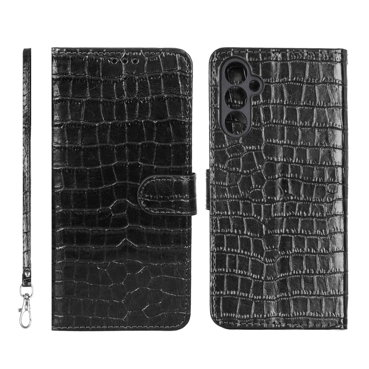 4586386 کیف موبایل مگنتی کروکو MNC مدل Samsung Galaxy A24 - مشکی - تصویر 1