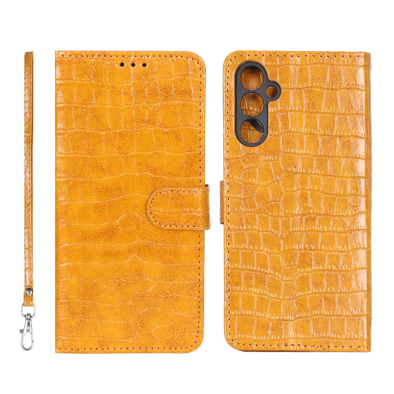 4586388 کیف موبایل مگنتی کروکو MNC مدل Samsung Galaxy A24 - عسلی - تصویر 1