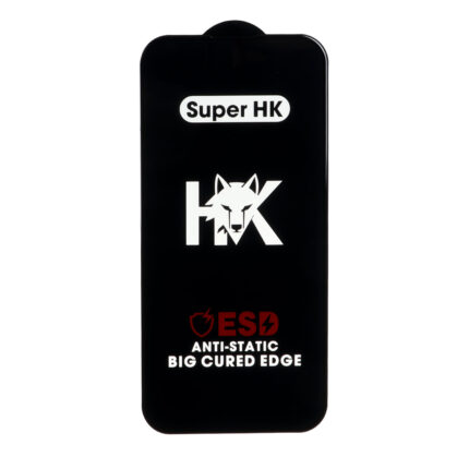 محافظ صفحه نمایش شیشه ای Full Cover ESD Anti Static - Super HK مدل Apple iPhone 15 Pro