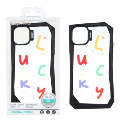قاب Lindved شفاف طرح دار Apple iPhone 12 Pro / iPhone 12 - کد 28 (پک دار)