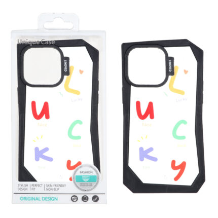 قاب Lindved شفاف طرح دار Apple iPhone 14 Pro Max - کد 35 (پک دار)
