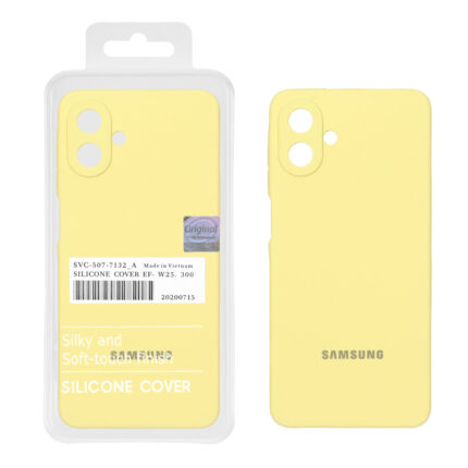 قاب سیلیکونی پاک کنی اورجینال Master Quality مدل Samsung Galaxy A07 - لیمویی (پک دار)