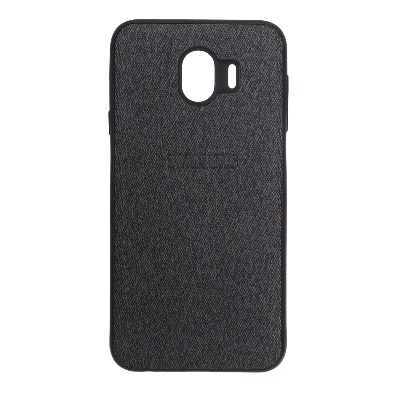 4588444 قاب طرح پارچه لوگودار Samsung Galaxy J4 / J400 - مشکی - تصویر 1