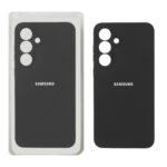قاب سیلیکونی پاک کنی محافظ لنزدار اورجینال Samsung Galaxy S25 FE - مشکی (پک دار)