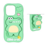 قاب Cate croc استند شو Apple iPhone 15 Pro / iPhone 14 Pro / iPhone 13 Pro - سبز