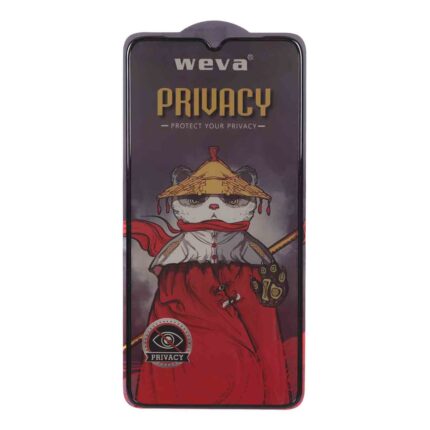 محافظ صفحه نمایش شیشه ای ایربگ دار Full Cover Privacy Weva مدل Samsung Galaxy A70 / A70S / A42 / M42