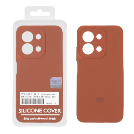 قاب سیلیکونی پاک کنی اورجینال Master Quality مدل Xiaomi Redmi 15C / Poco C85 - قهوه ای روشن (پک دار)