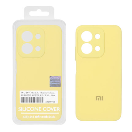 قاب سیلیکونی پاک کنی اورجینال Master Quality مدل Xiaomi Redmi 15C / Poco C85 - لیمویی (پک دار)