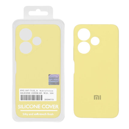 قاب سیلیکونی پاک کنی اورجینال Master Quality مدل Xiaomi Redmi 13X / Redmi 13 4G / Poco M6 4G - لیمویی (پک دار)