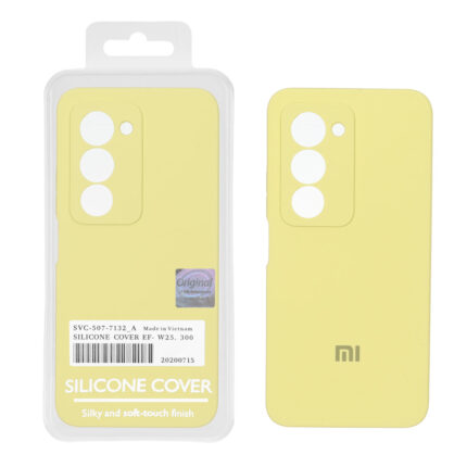 قاب سیلیکونی پاک کنی اورجینال Master Quality مدل Xiaomi Redmi 15 4G - لیمویی (پک دار)