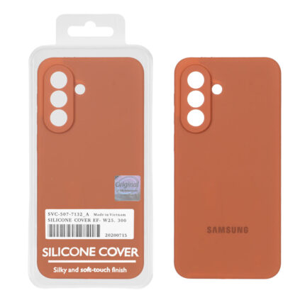 قاب سیلیکونی پاک کنی اورجینال Master Quality مدل Samsung Galaxy A37 - قهوه ای روشن (پک دار)