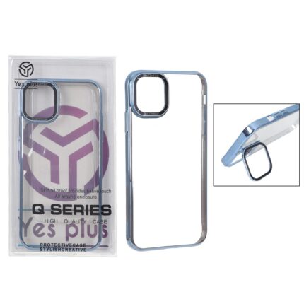 قاب SwitchFlip پشت سخت شفاف محافظ لنز طلقی استندشو Apple iPhone 12 Pro / iPhone 12 - آبی (پک دار)