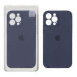 قاب سیلیکونی پاک کنی اورجینال Master Quality مدل Apple iPhone 13 Pro Max - سرمه ای تیره (پک دار)