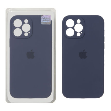 قاب سیلیکونی پاک کنی اورجینال Master Quality مدل Apple iPhone 13 Pro Max - سرمه ای تیره (پک دار)