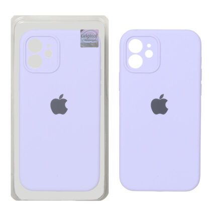 قاب سیلیکونی پاک کنی اورجینال Master Quality مدل Apple iPhone 12 - یاسی (پک دار)