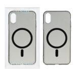 قاب اورجینال کریستالی MagSafe شفاف Creative مدل Apple iPhone X / iPhone XS - مشکی (پک دار)