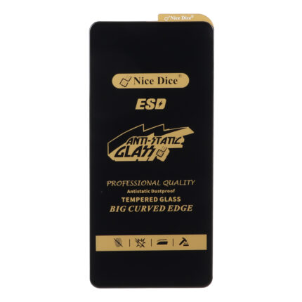 محافظ صفحه نمایش شیشه ای Full Cover ESD Anti Static - Nice Dice مدل Samsung Galaxy A51 / A52 / A52S / A53 / M31s / S20 fe